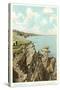 Cliff Walk, Newport, Rhode Island-null-Stretched Canvas