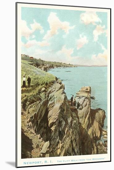 Cliff Walk, Newport, Rhode Island-null-Mounted Art Print