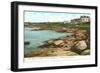 Cliff Walk, Newport, Rhode Island-null-Framed Art Print