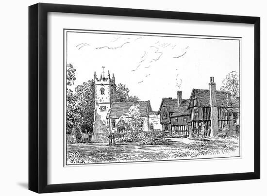 Clifford Church and Old House, Stratford-Upon-Avon, Warwickshire, 1885-Edward Hull-Framed Giclee Print