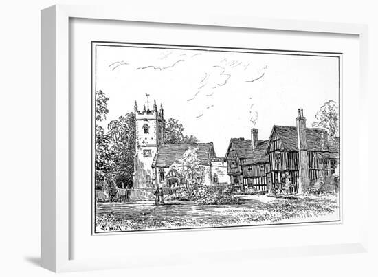 Clifford Church and Old House, Stratford-Upon-Avon, Warwickshire, 1885-Edward Hull-Framed Giclee Print