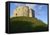 Cliffords Tower, York Castle Keep, York, Yorkshire, England, United Kingdom, Europe-Peter Richardson-Framed Stretched Canvas