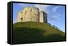 Cliffords Tower, York Castle Keep, York, Yorkshire, England, United Kingdom, Europe-Peter Richardson-Framed Stretched Canvas
