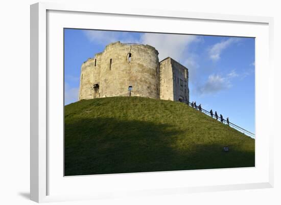 Cliffords Tower, York Castle Keep, York, Yorkshire, England, United Kingdom, Europe-Peter Richardson-Framed Photographic Print