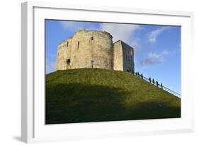 Cliffords Tower, York Castle Keep, York, Yorkshire, England, United Kingdom, Europe-Peter Richardson-Framed Photographic Print