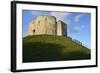 Cliffords Tower, York Castle Keep, York, Yorkshire, England, United Kingdom, Europe-Peter Richardson-Framed Photographic Print