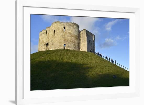 Cliffords Tower, York Castle Keep, York, Yorkshire, England, United Kingdom, Europe-Peter Richardson-Framed Photographic Print