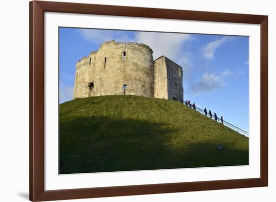 Cliffords Tower, York Castle Keep, York, Yorkshire, England, United Kingdom, Europe-Peter Richardson-Framed Photographic Print