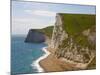 Cliffs above Lulworth Cove on Dorset's Jurassic Coast-Paul Thompson-Mounted Photographic Print