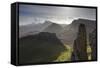 Cliffs Along the Trotternish Landslip, Isle of Skye, Inner Hebrides. Scotland, UK, October 2010-Mark Hamblin-Framed Stretched Canvas