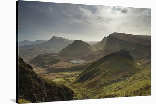 Cliffs Along the Trotternish Landslip, Isle of Skye, Inner Hebrides. Scotland, UK, October 2010-Mark Hamblin-Stretched Canvas