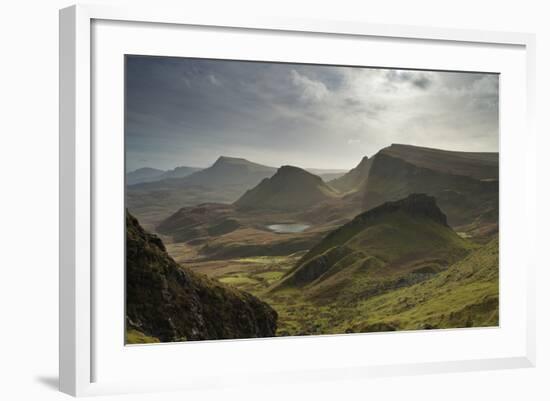 Cliffs Along the Trotternish Landslip, Isle of Skye, Inner Hebrides. Scotland, UK, October 2010-Mark Hamblin-Framed Photographic Print