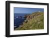 Cliffs and Cafe at Lands End, Summer Sunshine, Cornwall, England, United Kingdom, Europe-Peter Barritt-Framed Photographic Print