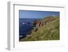 Cliffs and Cafe at Lands End, Summer Sunshine, Cornwall, England, United Kingdom, Europe-Peter Barritt-Framed Photographic Print