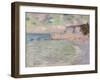 Cliffs and the Porte D'Amont, Morning Effect, 1885-Claude Monet-Framed Giclee Print