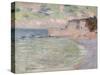 Cliffs and the Porte D'Amont, Morning Effect, 1885-Claude Monet-Stretched Canvas