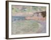 Cliffs and the Porte D'Amont, Morning Effect, 1885-Claude Monet-Framed Giclee Print