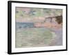 Cliffs and the Porte D'Amont, Morning Effect, 1885-Claude Monet-Framed Giclee Print