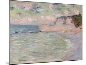 Cliffs and the Porte D'Amont, Morning Effect, 1885-Claude Monet-Mounted Giclee Print