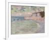 Cliffs and the Porte D'Amont, Morning Effect, 1885-Claude Monet-Framed Giclee Print