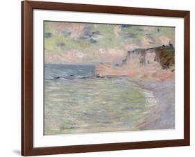 Cliffs and the Porte D'Amont, Morning Effect, 1885-Claude Monet-Framed Giclee Print