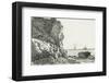 Cliffs And The Sea-Claude Monet-Framed Premium Giclee Print