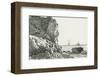 Cliffs And The Sea-Claude Monet-Framed Premium Giclee Print