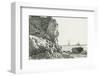 Cliffs And The Sea-Claude Monet-Framed Premium Giclee Print