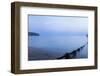 Cliffs and Wave Break at Swanage Beach at Sunset, Dorset, England, United Kingdom, Europe-Matthew Williams-Ellis-Framed Photographic Print