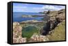 Cliffs around Treshnish Point-Gary Cook-Framed Stretched Canvas