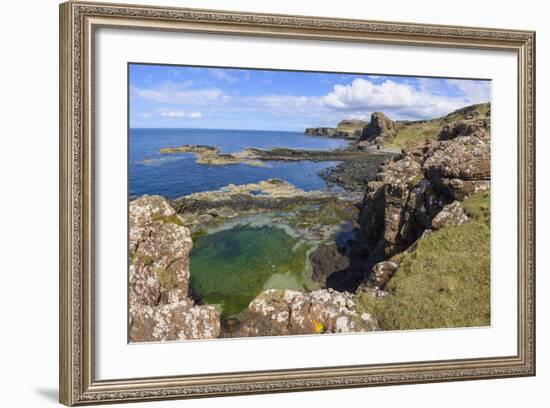 Cliffs around Treshnish Point-Gary Cook-Framed Photographic Print