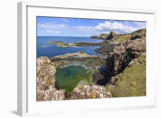 Cliffs around Treshnish Point-Gary Cook-Framed Photographic Print