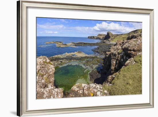 Cliffs around Treshnish Point-Gary Cook-Framed Photographic Print