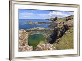 Cliffs around Treshnish Point-Gary Cook-Framed Photographic Print