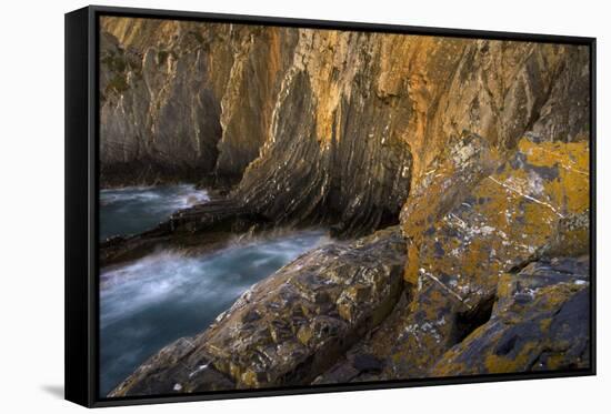 Cliffs at Cabo Sard?o, Natural Park of South West Alentejano and Costa Vicentina, Portugal-Quinta-Framed Stretched Canvas