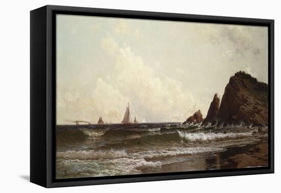 Cliffs at Cape Elizabeth, Portland Harbor, Maine, 1882-David Gilmour Blythe-Framed Stretched Canvas