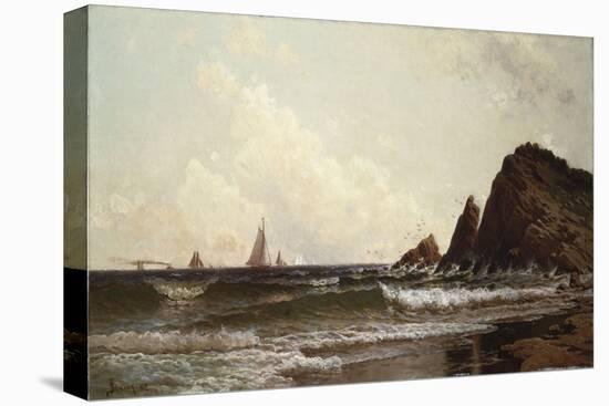 Cliffs at Cape Elizabeth, Portland Harbor, Maine, 1882-David Gilmour Blythe-Stretched Canvas