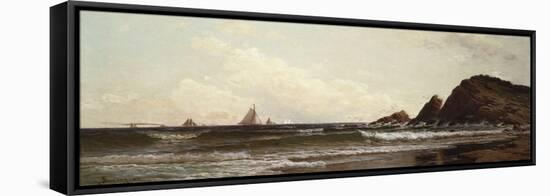 Cliffs at Cape Elizabeth, Portland Harbor, Maine, 1882-David Gilmour Blythe-Framed Stretched Canvas