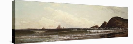 Cliffs at Cape Elizabeth, Portland Harbor, Maine, 1882-David Gilmour Blythe-Stretched Canvas