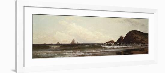 Cliffs at Cape Elizabeth, Portland Harbor, Maine, 1882-David Gilmour Blythe-Framed Giclee Print