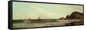 Cliffs at Cape Elizabeth, Portland Harbour, Maine, 1882-Alfred Thompson Bricher-Framed Stretched Canvas