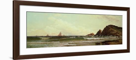 Cliffs at Cape Elizabeth, Portland Harbour, Maine, 1882-Alfred Thompson Bricher-Framed Giclee Print