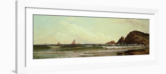 Cliffs at Cape Elizabeth, Portland Harbour, Maine, 1882-Alfred Thompson Bricher-Framed Giclee Print