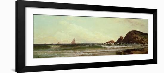 Cliffs at Cape Elizabeth, Portland Harbour, Maine, 1882-Alfred Thompson Bricher-Framed Giclee Print