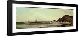 Cliffs at Cape Elizabeth, Portland Harbour, Maine, 1882-Alfred Thompson Bricher-Framed Giclee Print