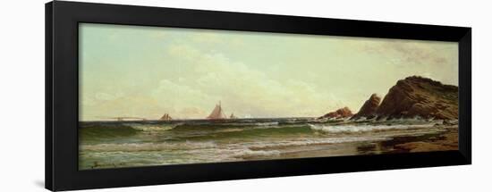 Cliffs at Cape Elizabeth, Portland Harbour, Maine, 1882-Alfred Thompson Bricher-Framed Giclee Print