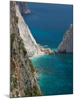 Cliffs at Cape Keri, Zakynthos, Ionian Islands, Greece-Walter Bibikow-Mounted Photographic Print