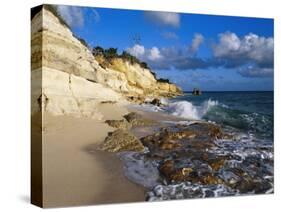 Cliffs at Cupecoy Beach, St. Martin, Caribbean-Greg Johnston-Stretched Canvas