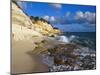 Cliffs at Cupecoy Beach, St. Martin, Caribbean-Greg Johnston-Mounted Photographic Print