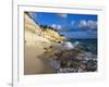 Cliffs at Cupecoy Beach, St. Martin, Caribbean-Greg Johnston-Framed Photographic Print